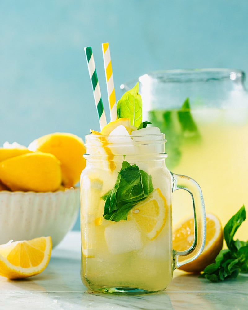 Basil Lemonade – A Couple Cooks