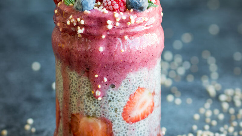 Chia Pudding with Berry Layers