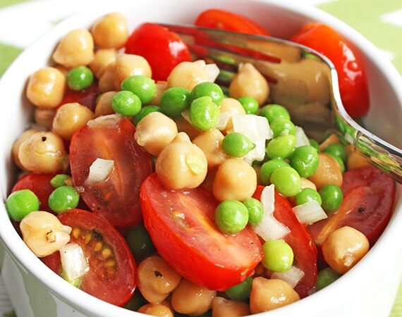 Easy Chickpea Spring Salad with Citrus Dressing