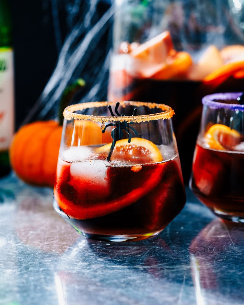 Halloween Sangria – A Couple Cooks