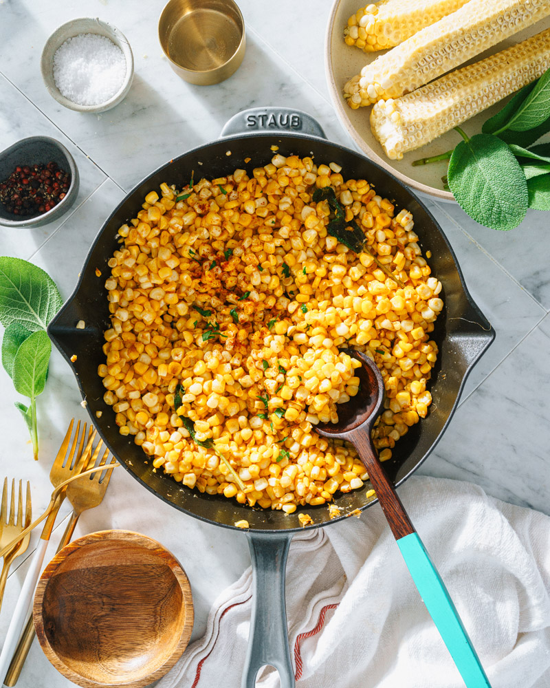 Skillet Fried Corn – A Couple Cooks