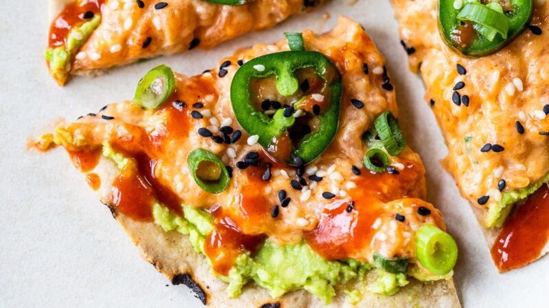 Spicy Salmon Sushi Pizza – Skinnytaste