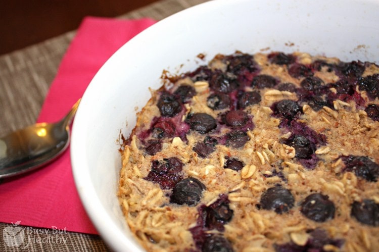 Blueberry Almond Crunch Baked Oatmeal