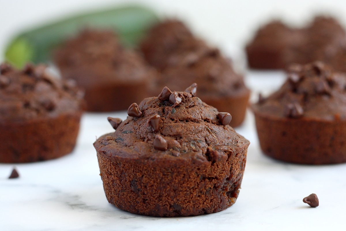 Double Chocolate Zucchini Muffins – Super Healthy Kids