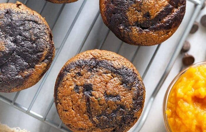 Chocolate Pumpkin Zucchini Muffins – Fit Foodie Finds
