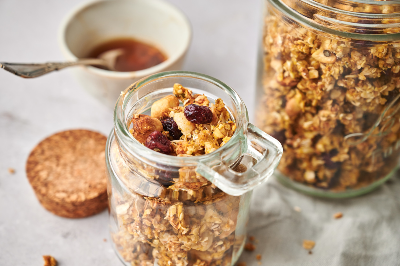 Spiced Pumpkin Granola with Cashews and Cranberries