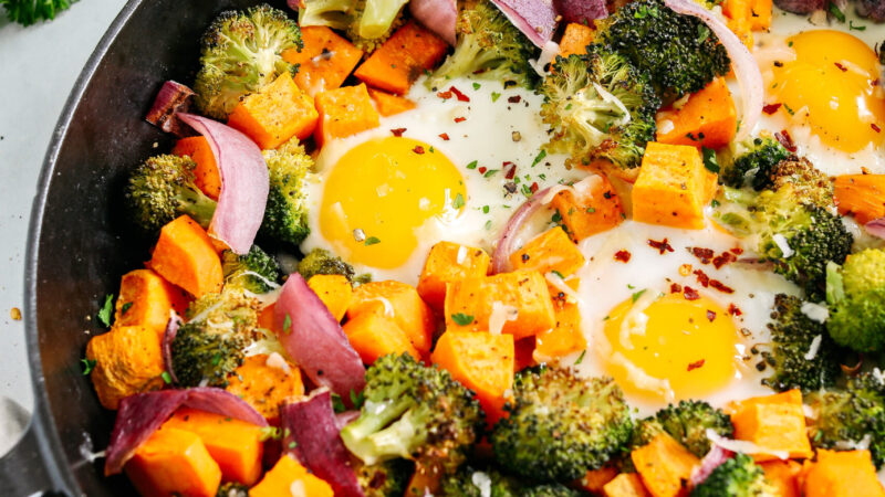 Roasted Veggie Breakfast Skillet – Eat Yourself Skinny