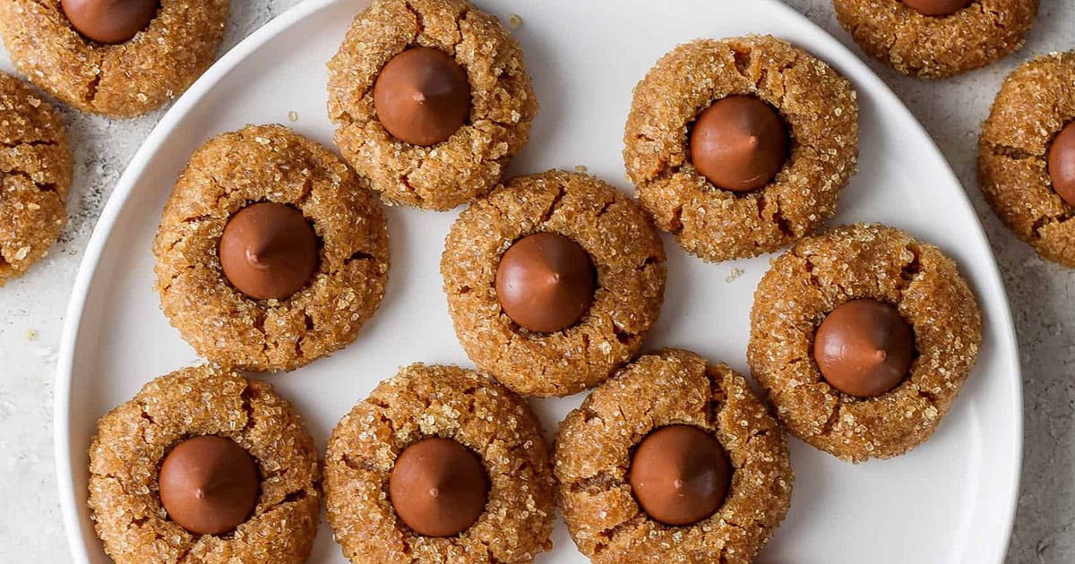 Flourless Peanut Butter Blossoms – Fit Foodie Finds