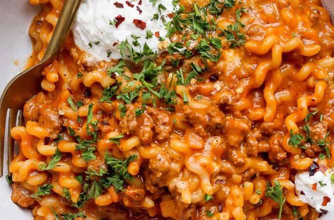 One-Pot Lasagna Pasta – Fit Foodie Finds