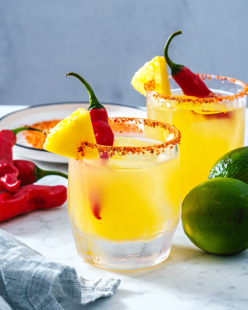 Spicy Pineapple Margarita – A Couple Cooks