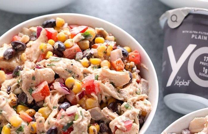 Healthy Chicken Salad Recipe (+ 4 flavors!)