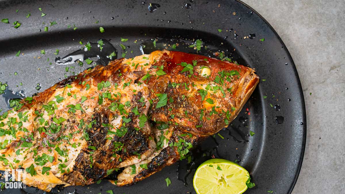 Grilled Jerk Whole Red Snapper