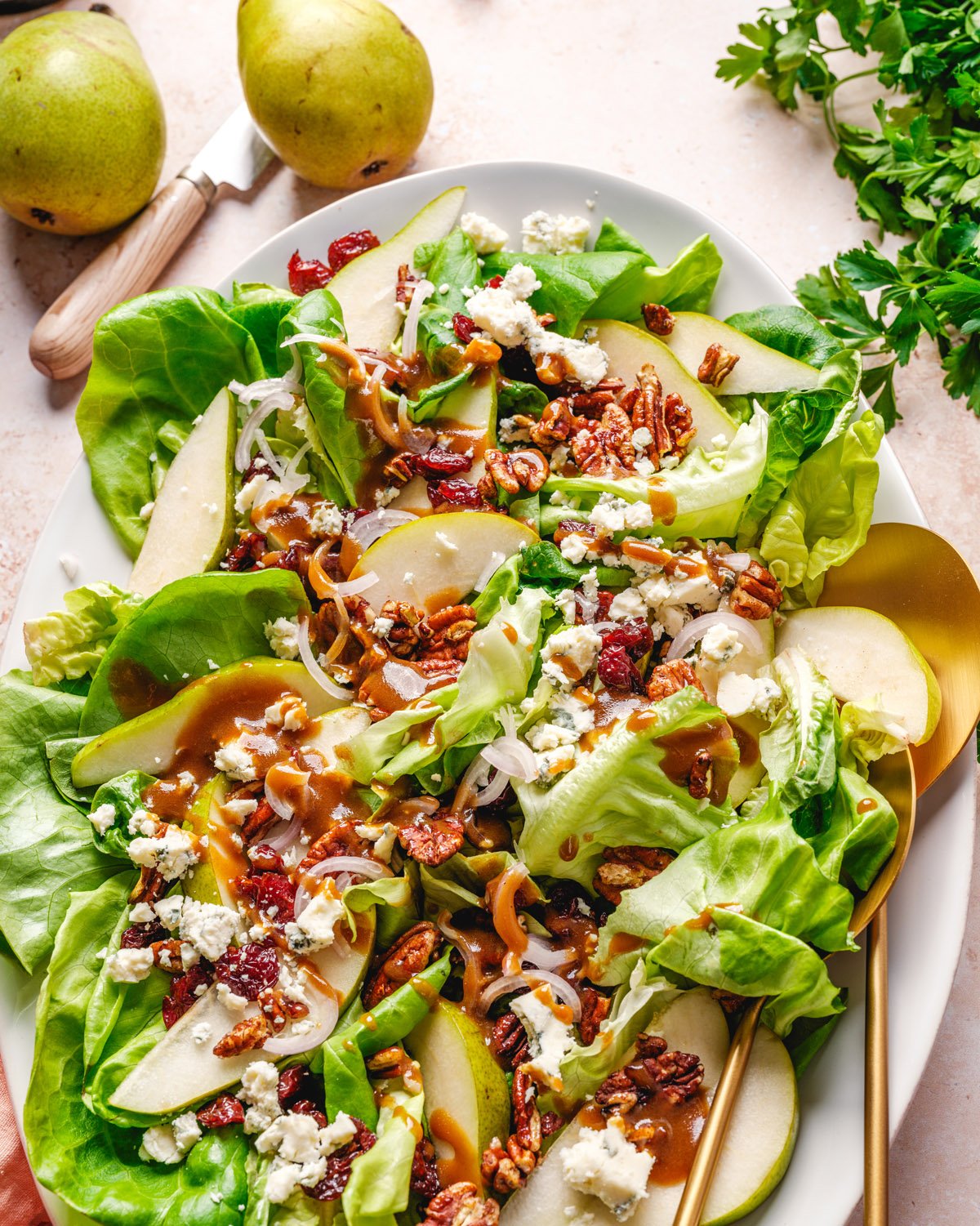 Pear Gorgonzola Salad – A Couple Cooks